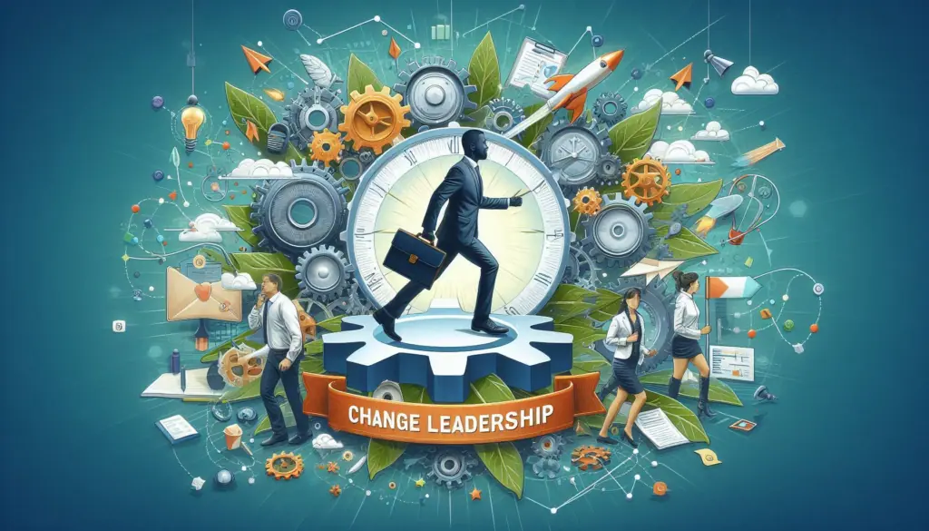 Online leadership: Diverse individuals virtually collaborating, sharing ideas, and working towards a common goal.