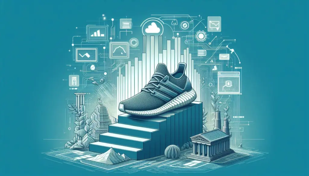 Minimalist adidas ascent representing successful digital transformation framework by BCG