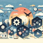 Abstract digital transformation concept