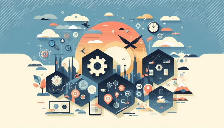 Abstract digital transformation concept