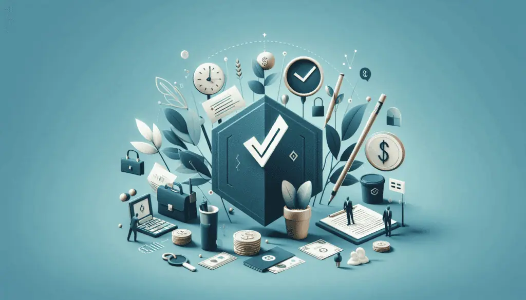 A visual metaphor with icons of coins, graphs, and a secure wallet, symbolizing bespoke financial services