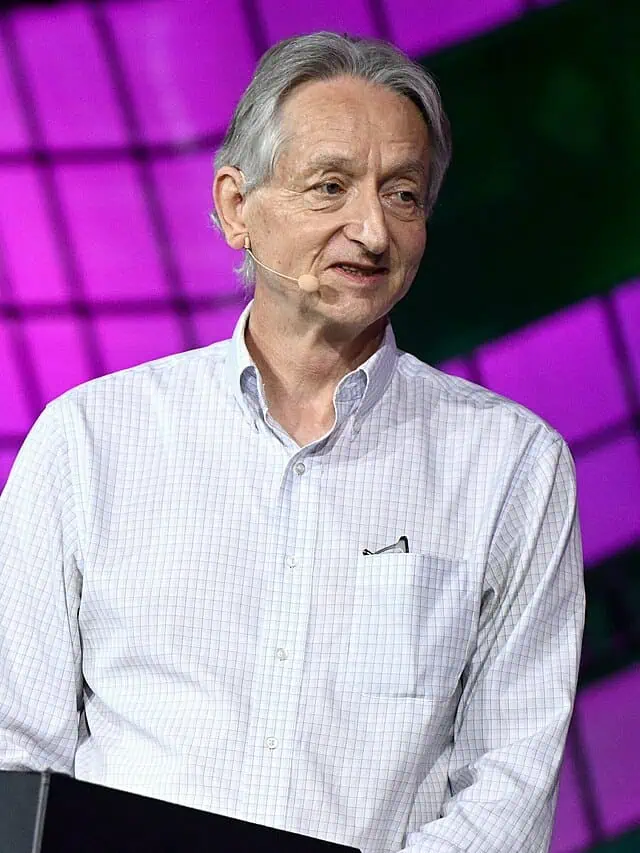 Geoffrey Hinton, recognized as one of the ‘Godfathers of AI,’ is portrayed in a minimalist image that reflects on AI’s potential dangers